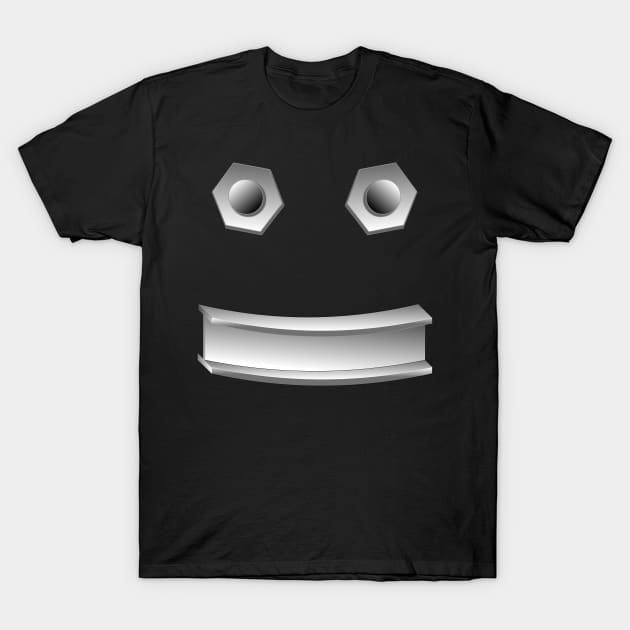 Smiling Steel Beam Face T-Shirt by Barthol Graphics